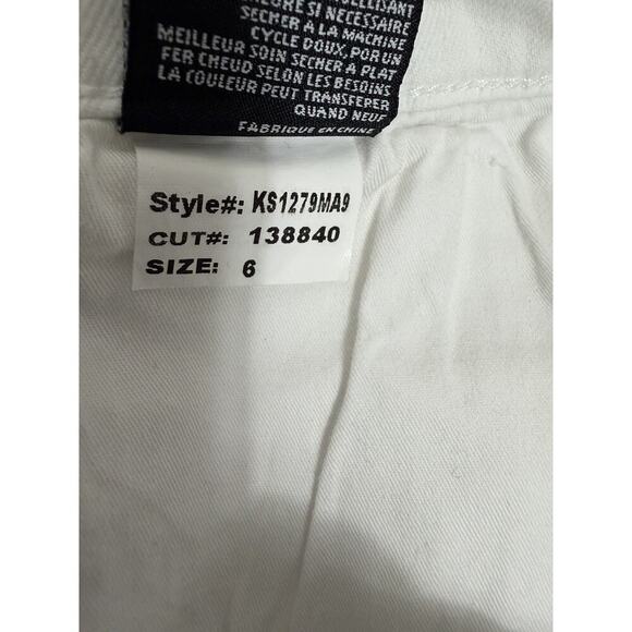 Kut From the Kloth Shorts Womens 6 Gidget Fray Cut Offs Denim White 3” Inseam - Picture 7 of 11